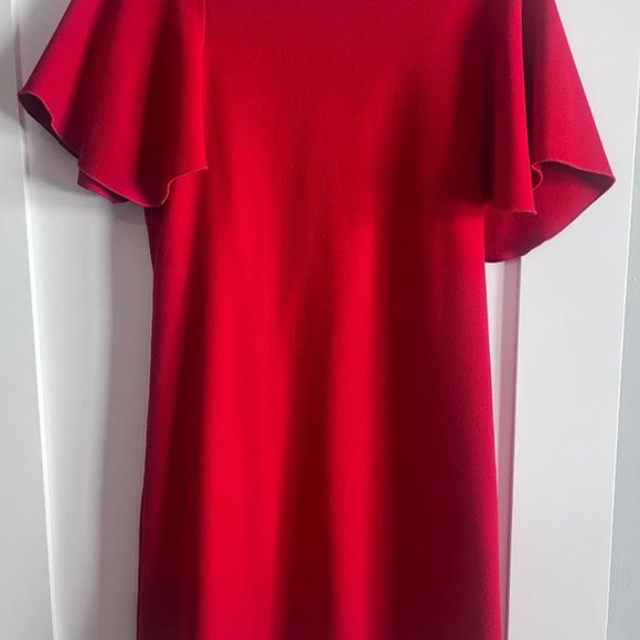 Maje, Red Crepe Dress - Picture 4 of 7